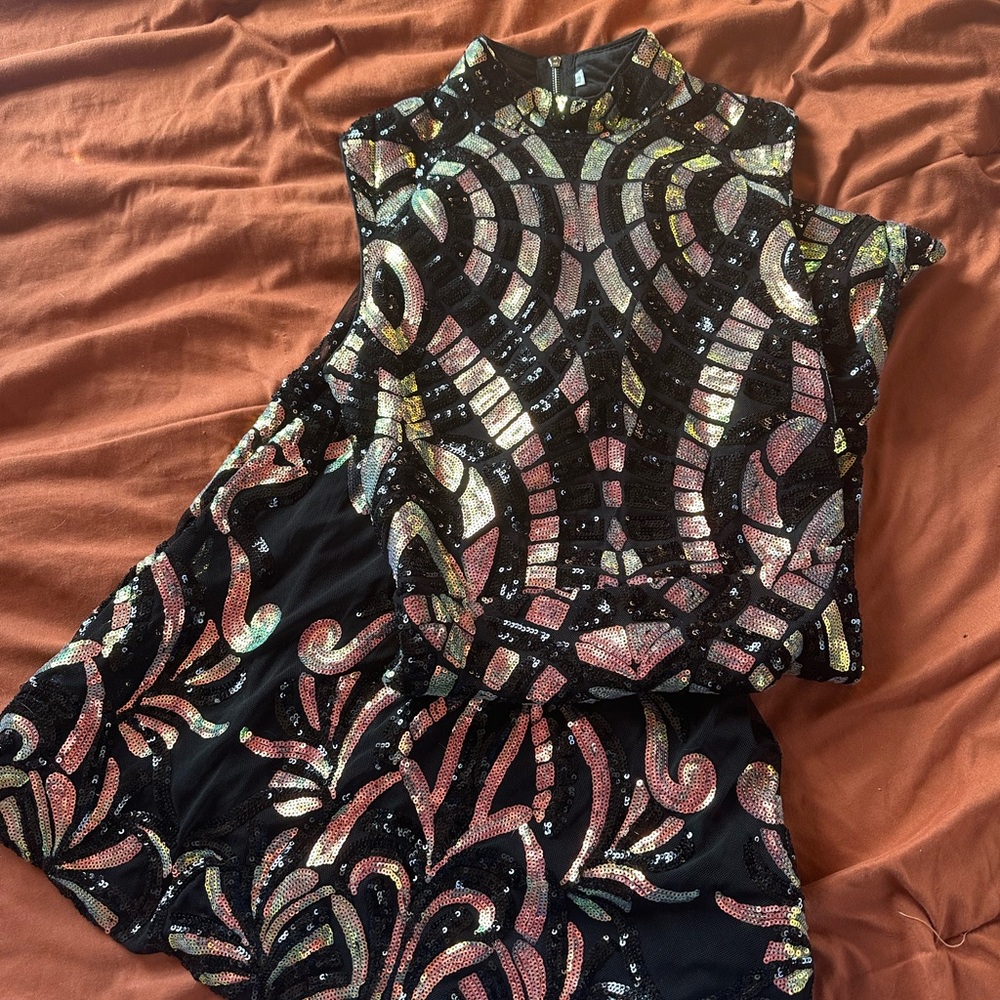 Sequin Patterned Dress